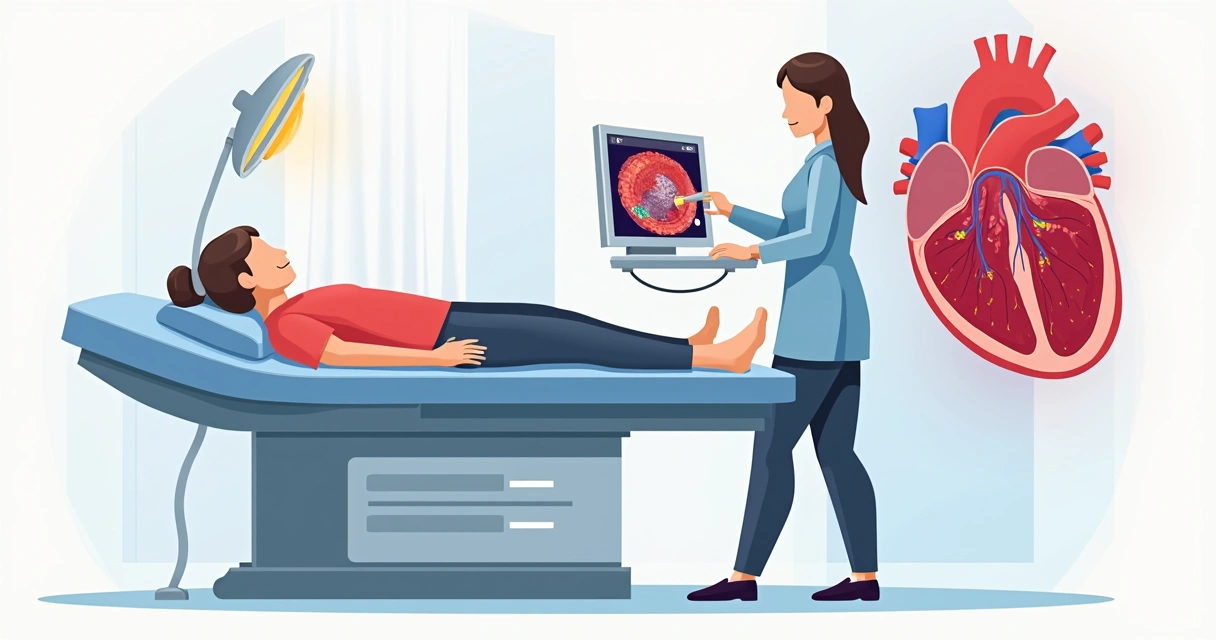 Manejo de infecções cardiovasculares: endocardite e bacteremia 2 Ecocardiograma cardíaco mostra detalhes do coração e válvulas.