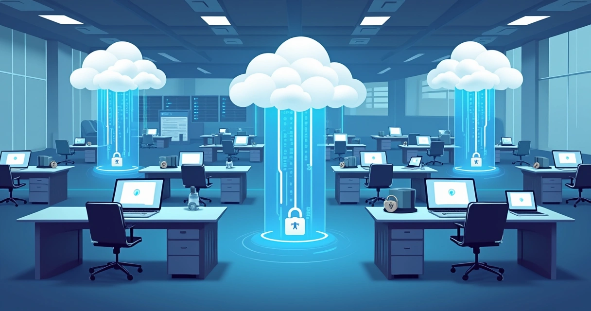 Fluxos segmentados de dados em nuvem empresarial 