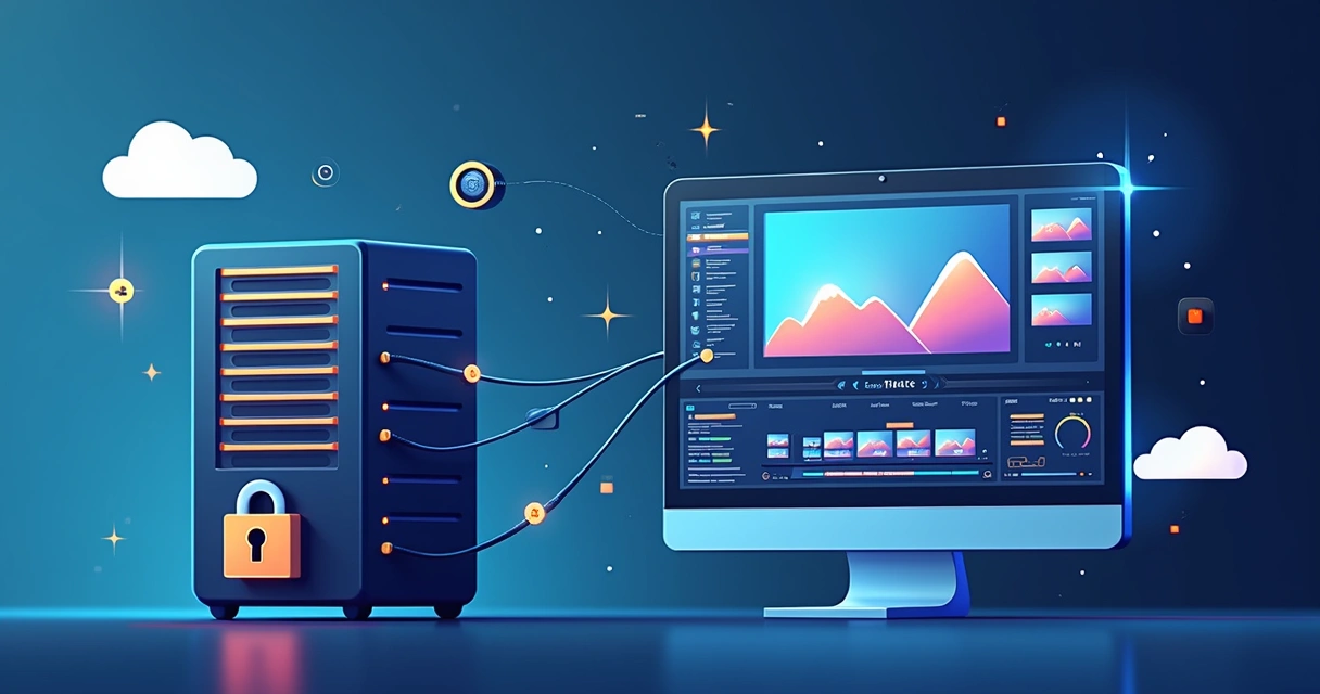 Edge computing processando vídeos gerados por IA na nuvem 