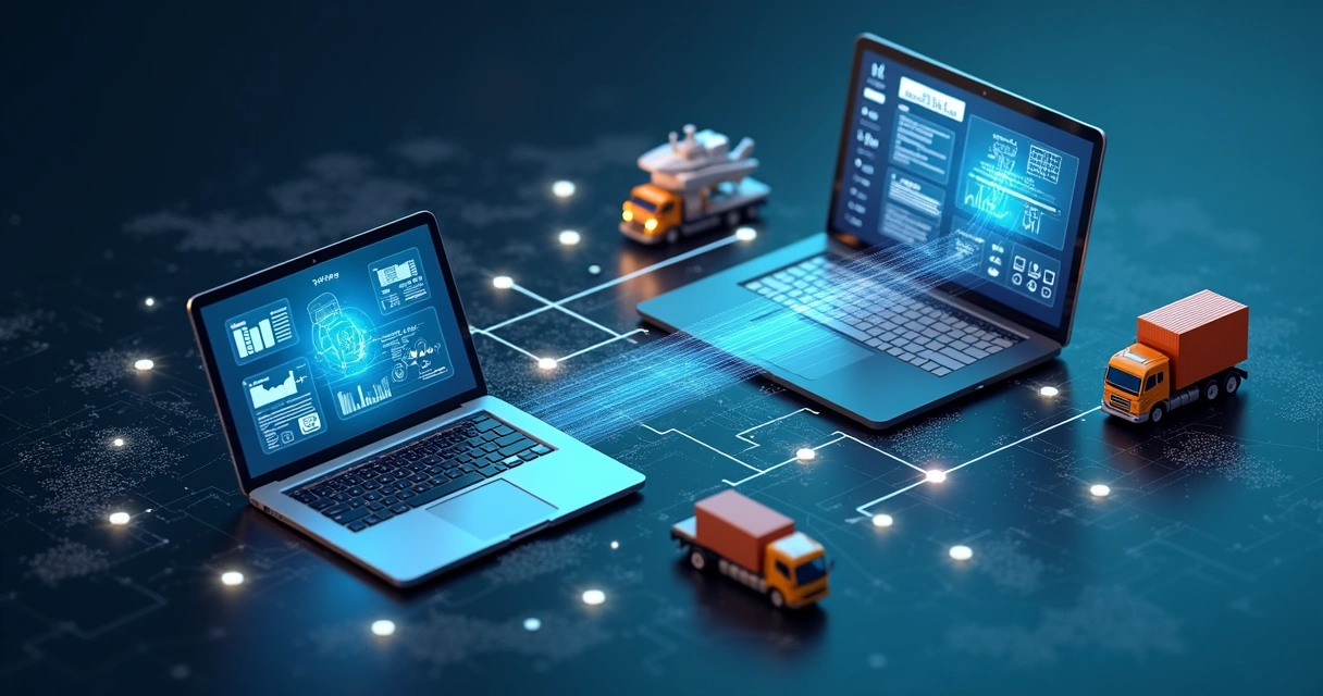 Conexão digital entre agente de carga e cliente via sistema EDI em painel 3D 