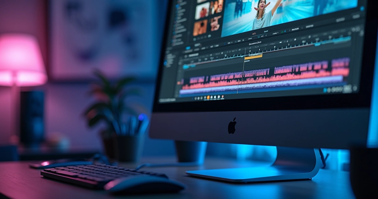 Editing screen with automatic B-roll suggestion