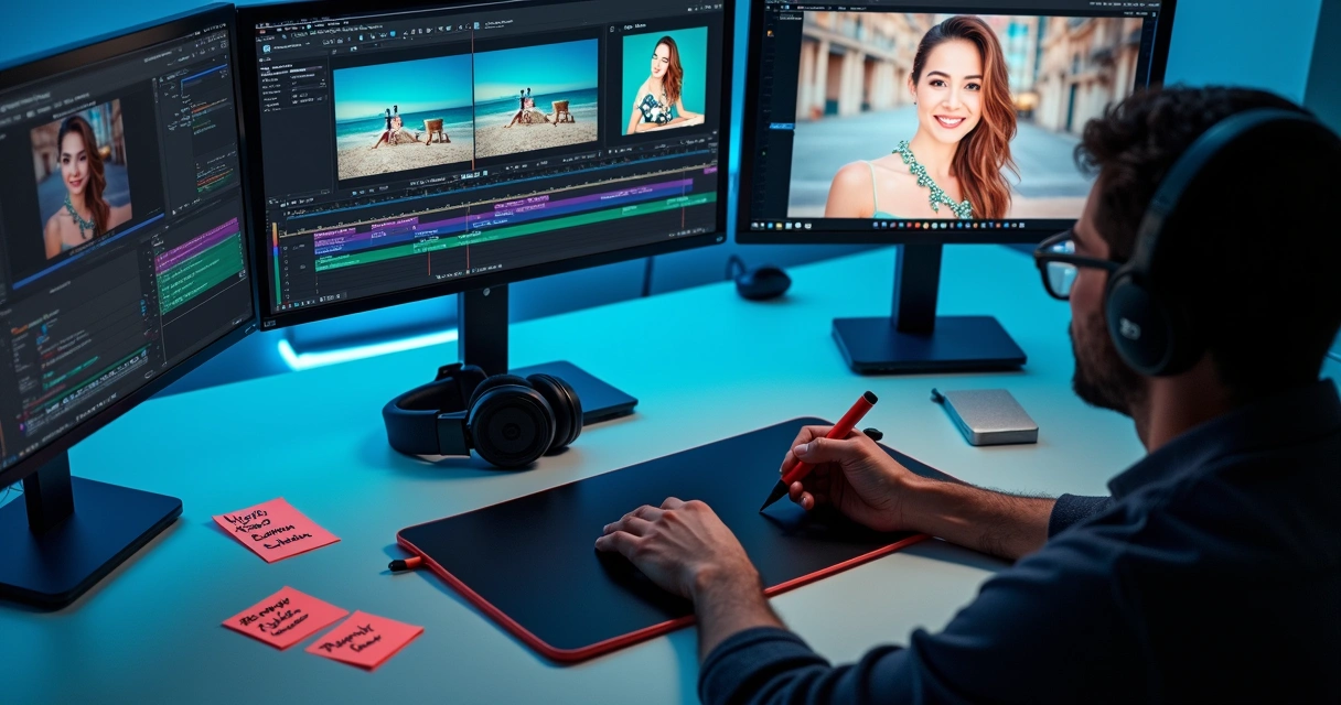 Automatic video editing by AI
