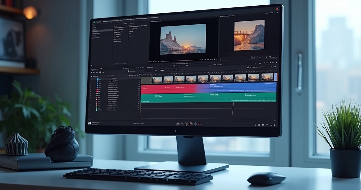Interface de software exibindo cortes automáticos em um vídeo longo 