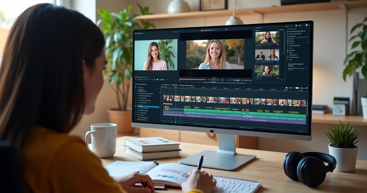 Video editor using AI for live cuts
