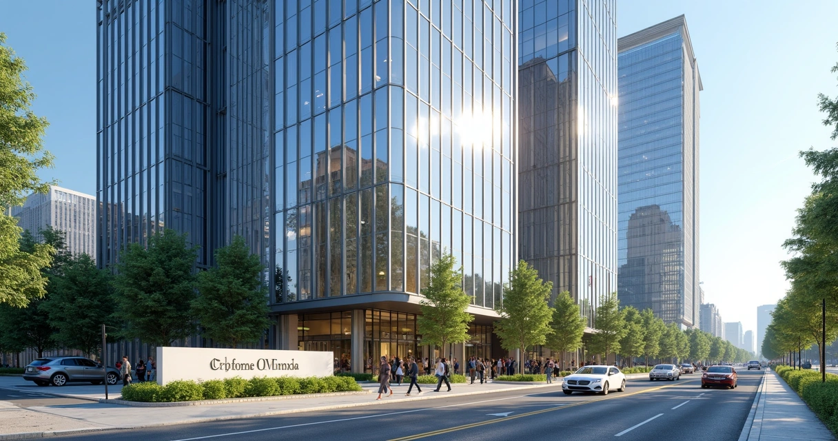 Fachada de edifício corporativo moderno desenvolvido por SPE bem-sucedida