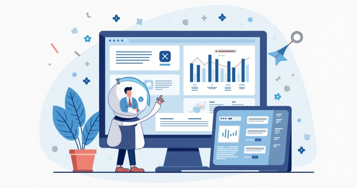 Editor de landing pages com IA sugerindo melhorias de conversão