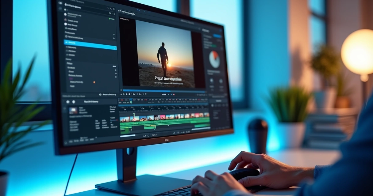 Video editor with subtitles and brand kit