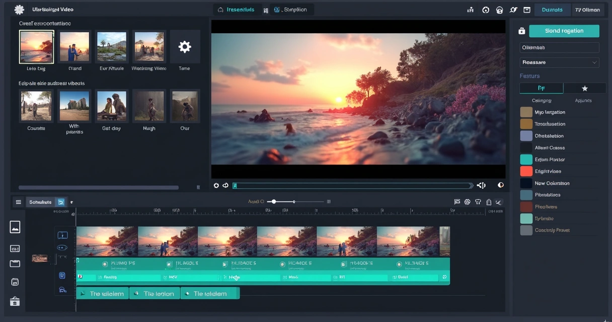 Editor de vídeo IA ajustando template de marca 