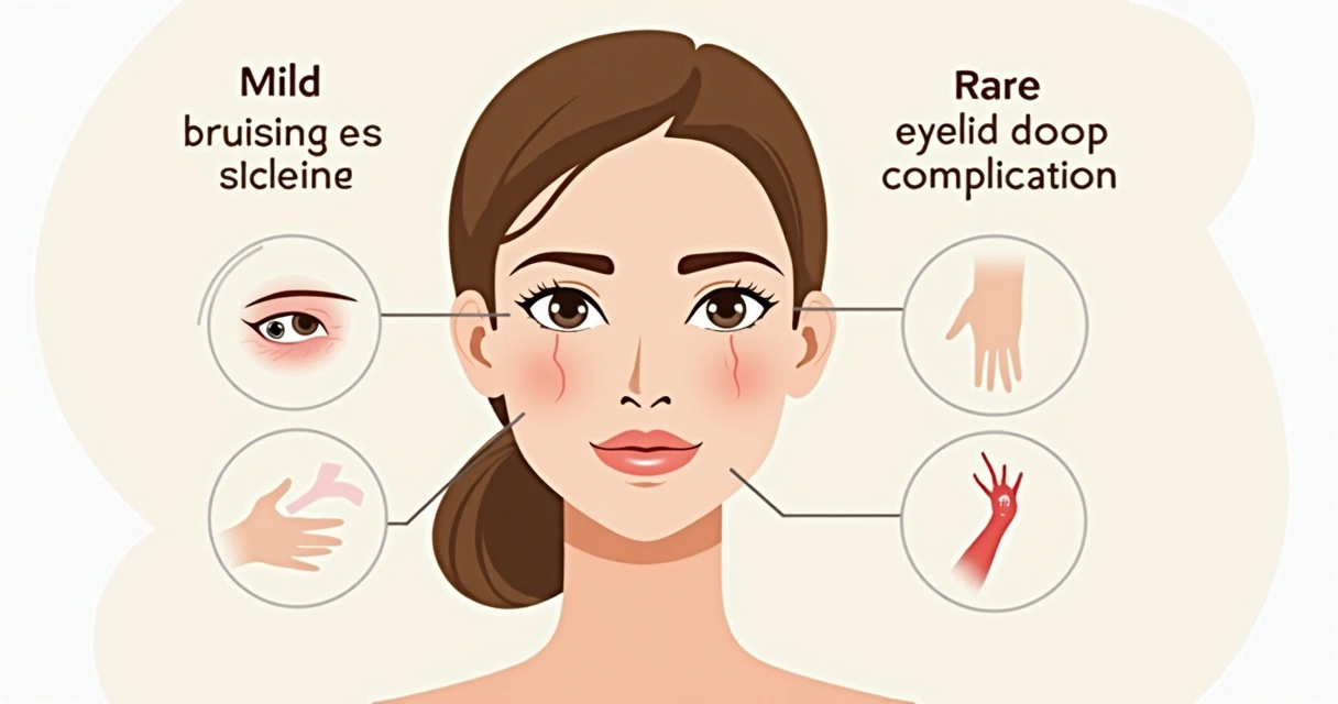 Efeitos colaterais leves e graves do botox 