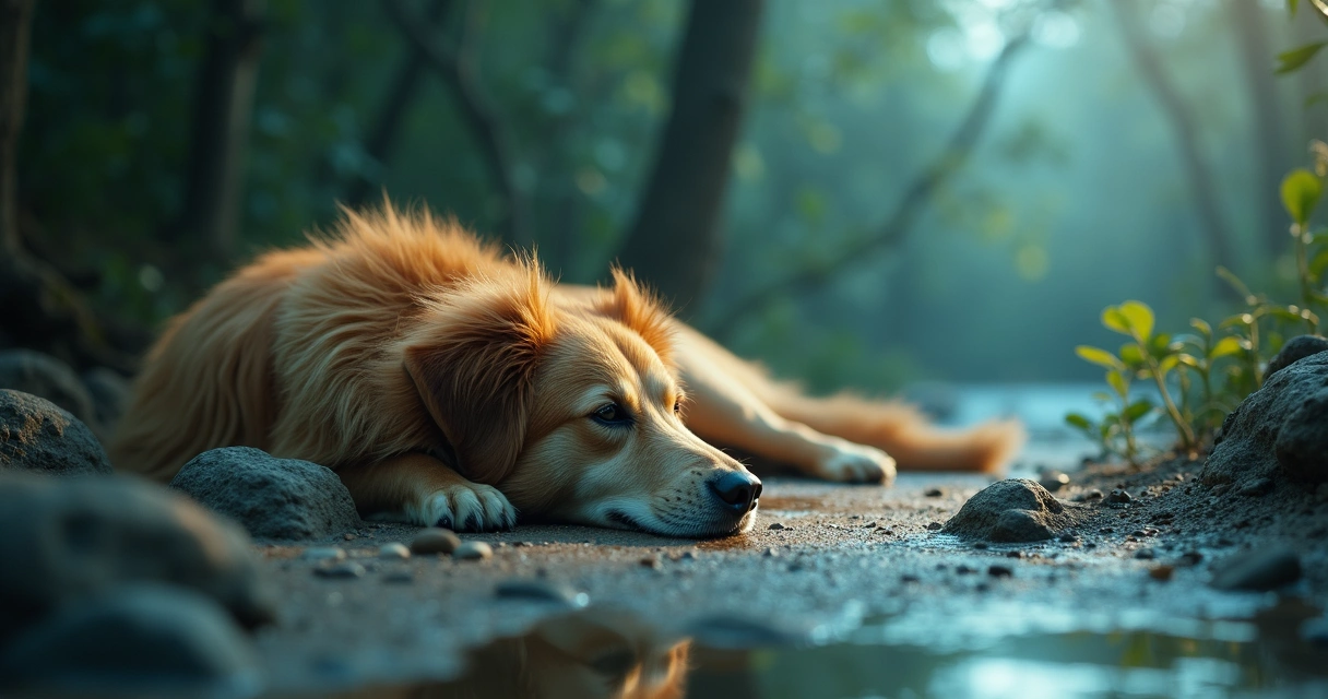Égua gestante descansando em um estábulo limpo e bem iluminado, com feno ao fundo e um tratador próximo conferindo sua saúde 