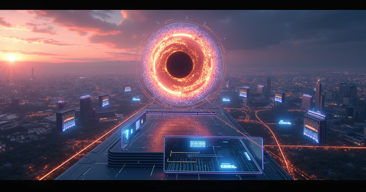 Conceito de futuro do EHT com telescópios em várias partes do mundo