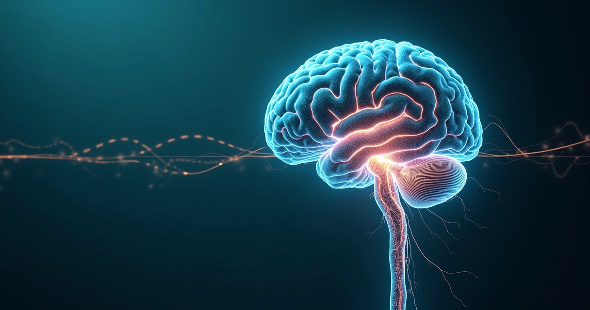 Representação visual da conexão cérebro-intestino 