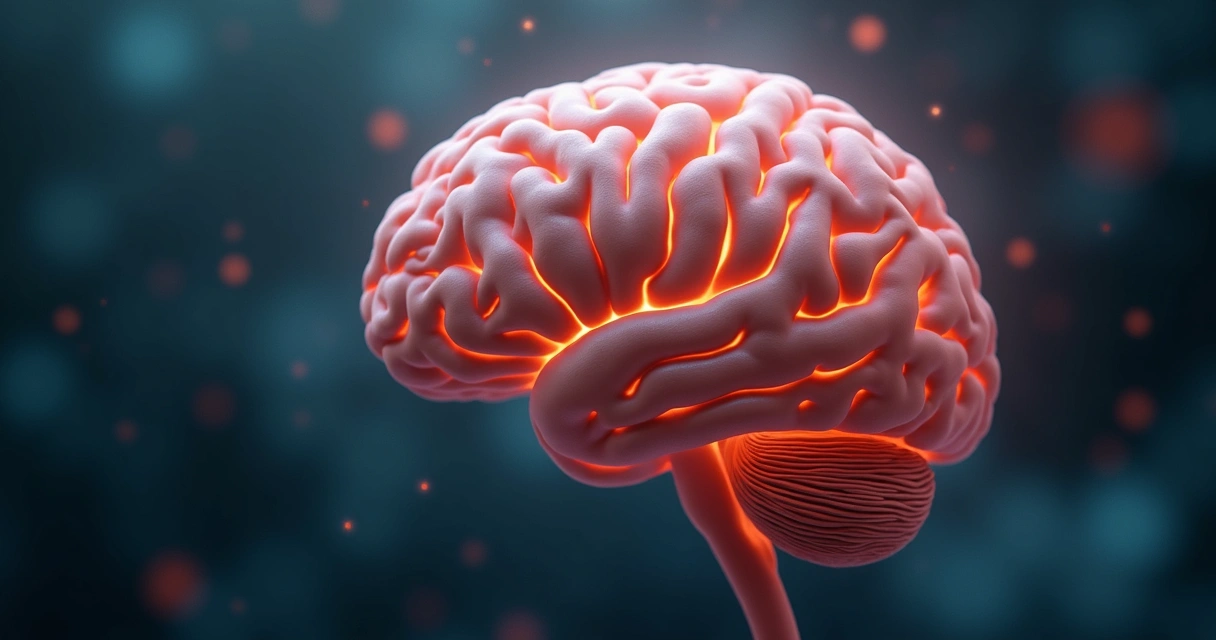 Cerebro humano con luces resaltando emociones y toma de decisiones contemporáneas.