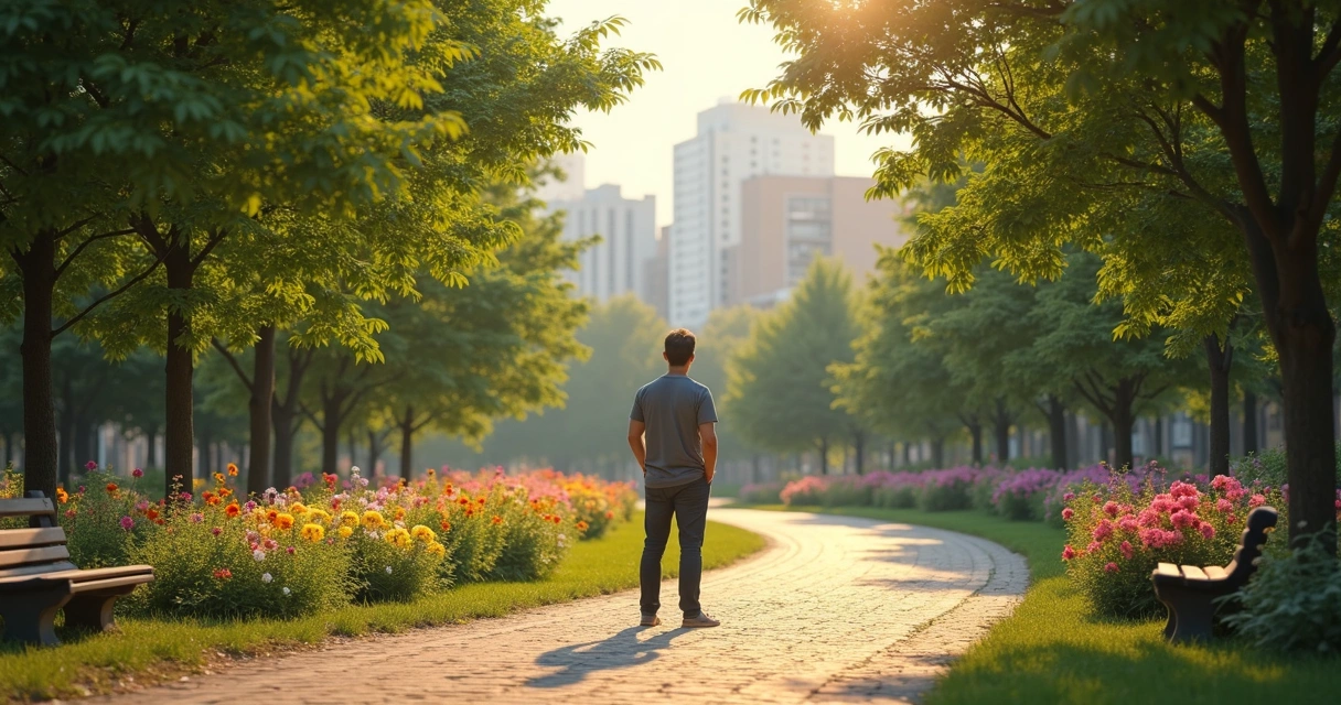 Persona frente a dos caminos, una elección cotidiana simbolizando autorregulación 