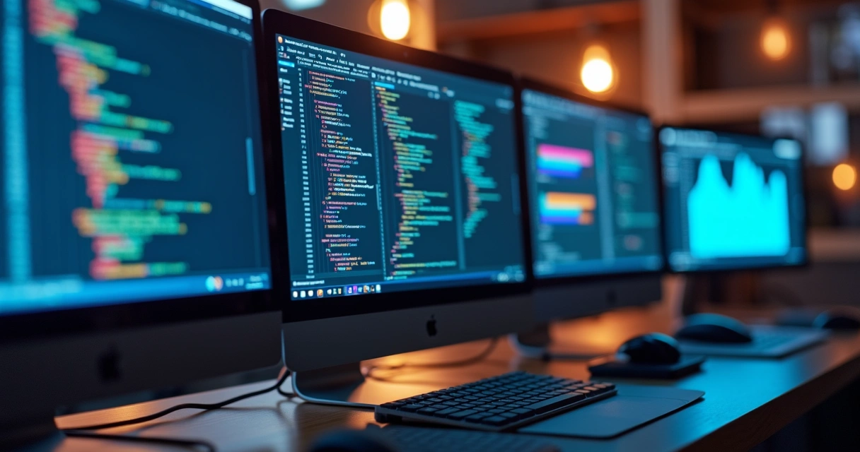 Pantallas mostrando opciones de desarrollo de apps 