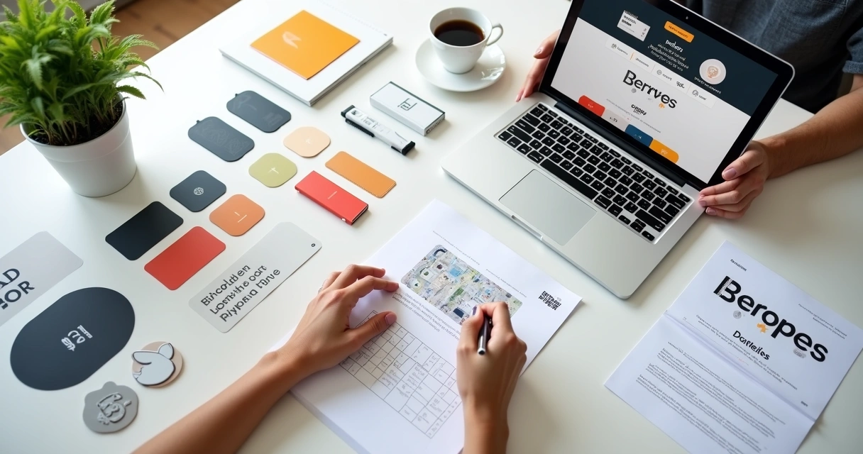 Elementos de identidade visual digital 