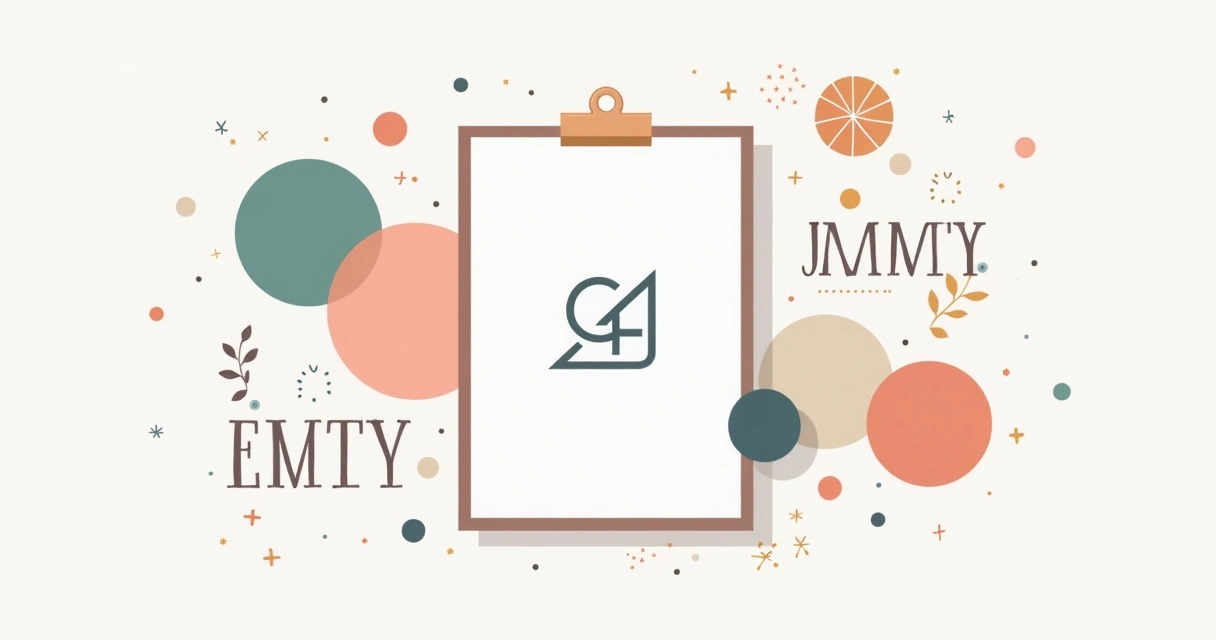 Ilustração corporativa com elementos de identidade visual como logotipo, paleta de cores e tipografia organizados em um layout criativo e harmonioso 