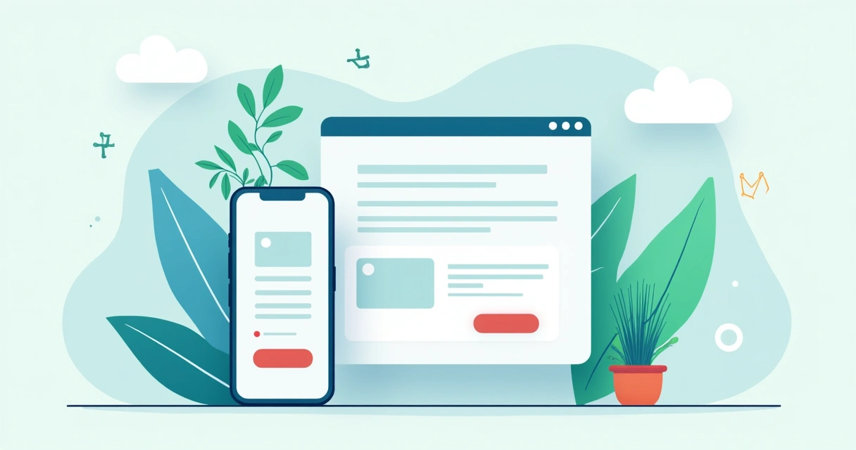 Elementos visuais de uma página de captura moderna