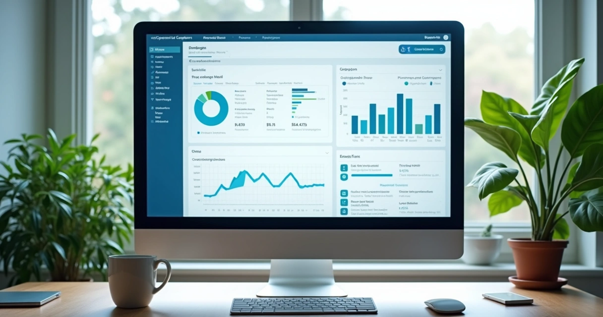 Tela de computador exibindo campanha de e-mail marketing segmentado 