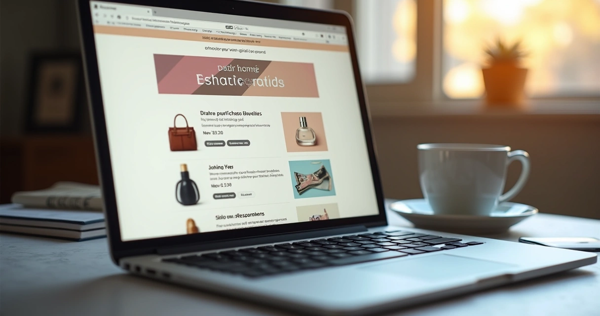 Tela de computador exibindo e-mail de pós-venda personalizado 