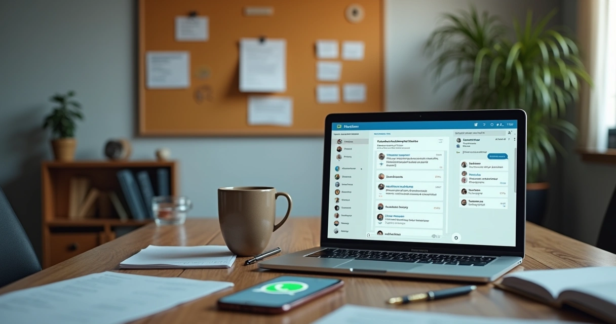 Fluxo de vendas com e-mail WhatsApp e CRM em pequena empresa