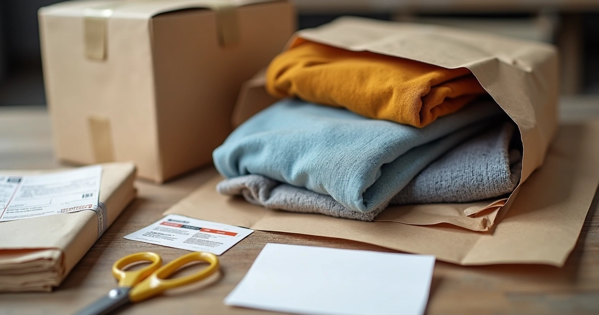 Embalagem de roupa para envio em brechó online 