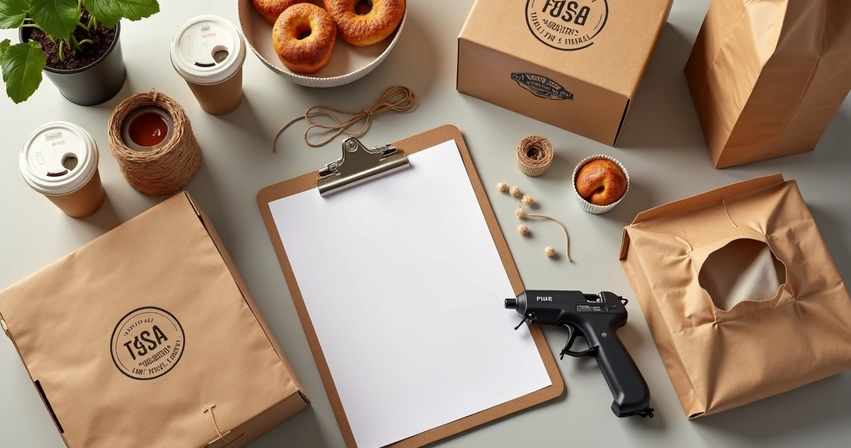 Kits de embalagem para delivery de padaria