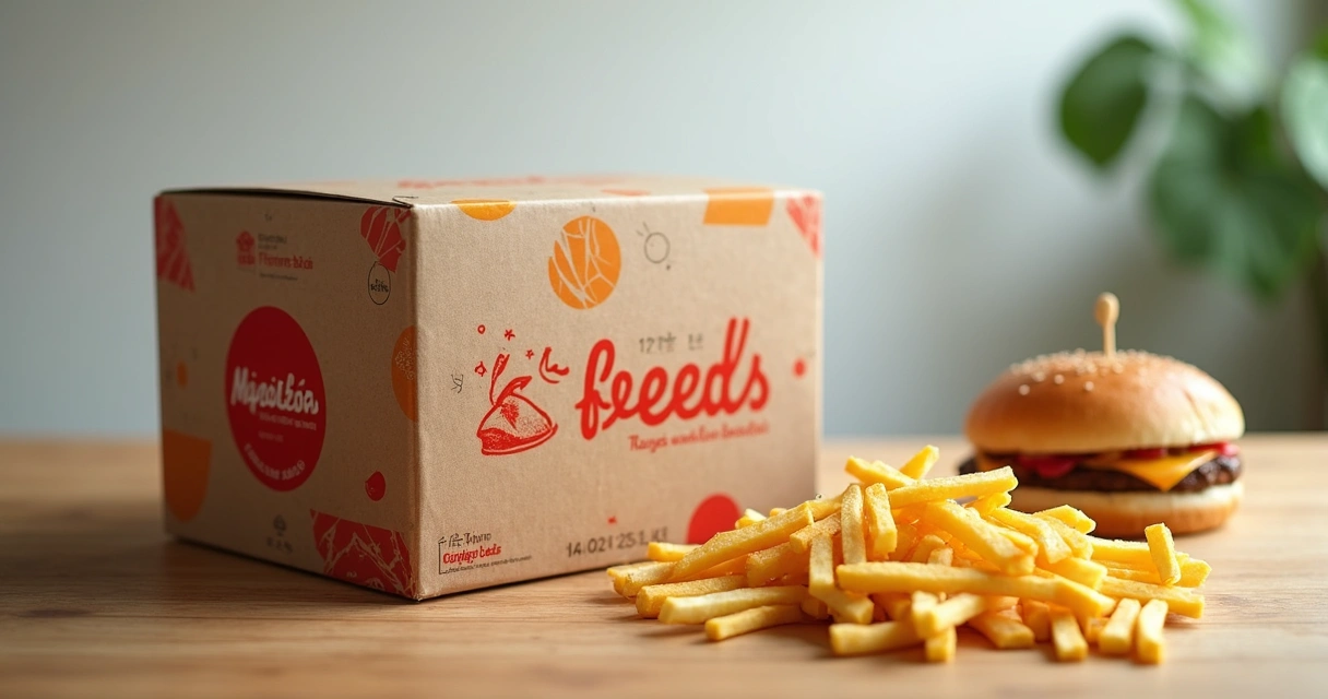 Embalagem de delivery com visual padronizado 