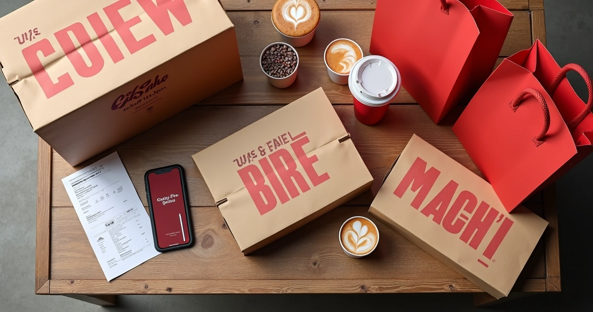 Embalagens de delivery com identidade visual própria