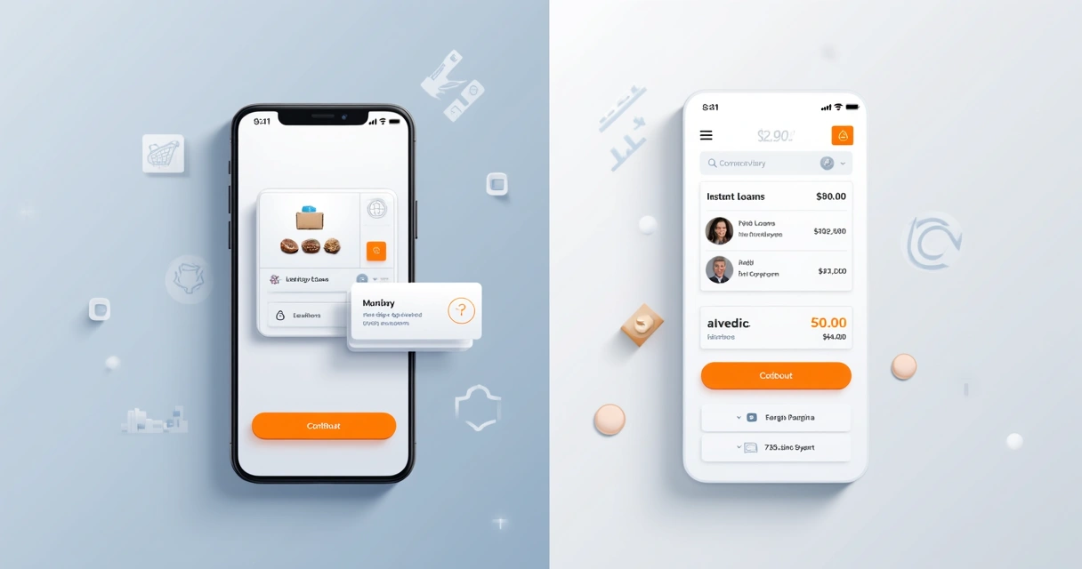 Integração de serviços financeiros em app de delivery e e-commerce