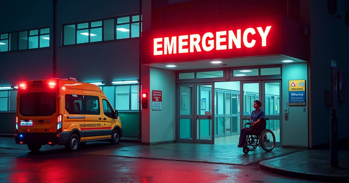 Entrada de emergência de hospital na Irlanda 