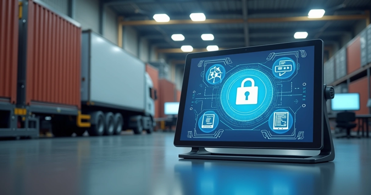 Representação digital de emissão e armazenamento de CT-e com caminhão, documentos eletrônicos e interface digital 