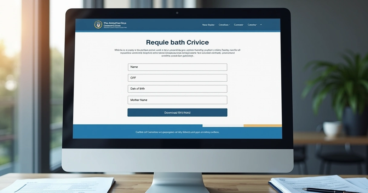 Página de um site exibindo formulário para emissão de certidão criminal online 