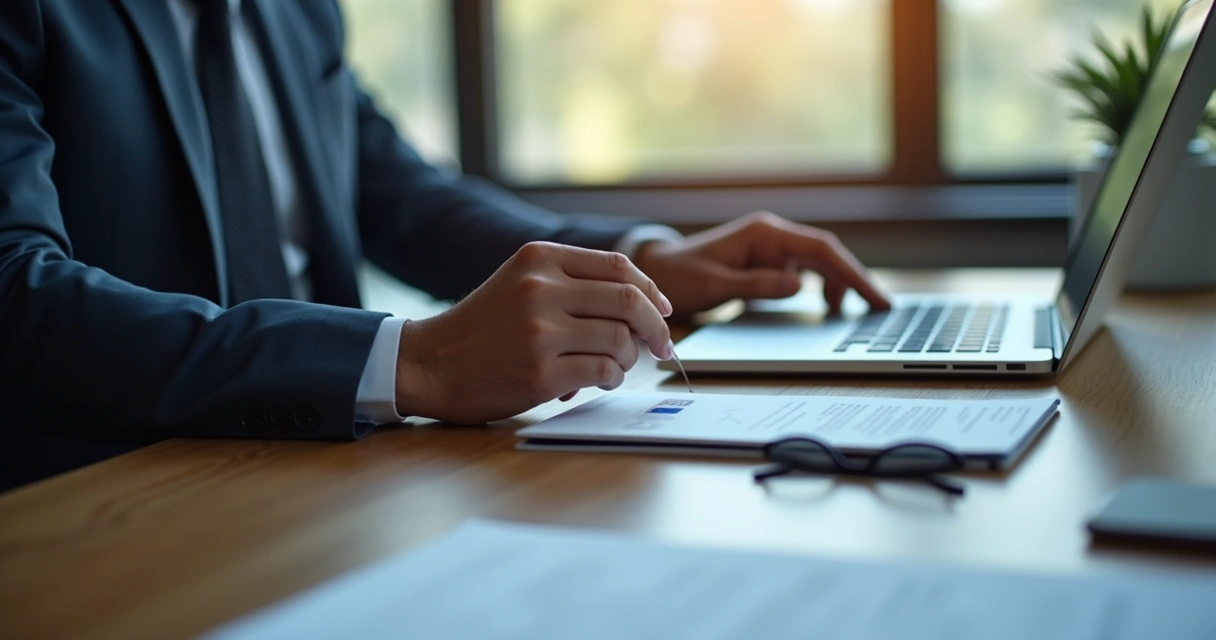 Pessoa emitindo certificado digital em ambiente corporativo 