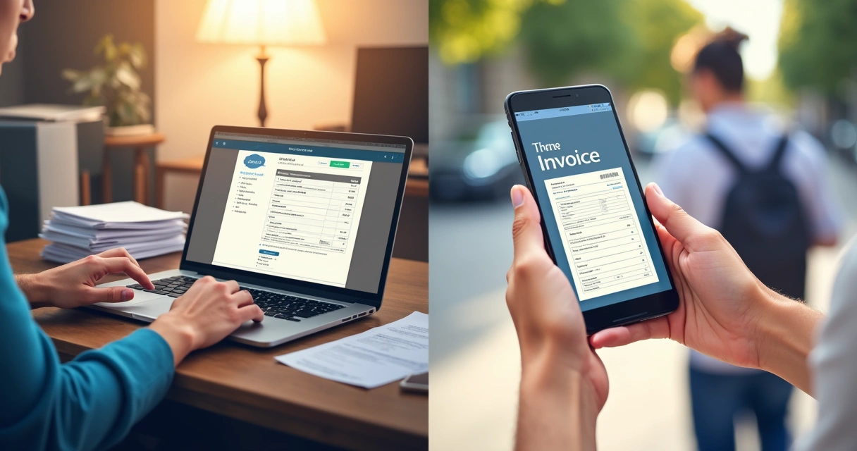 Comparação entre emissão de nota fiscal pelo celular e pelo computador na rotina de trabalho 