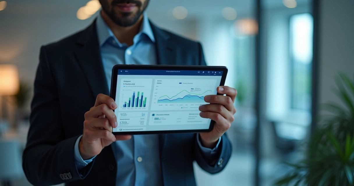 Pessoa mexendo em aplicativo de emissão de nota fiscal em tablet