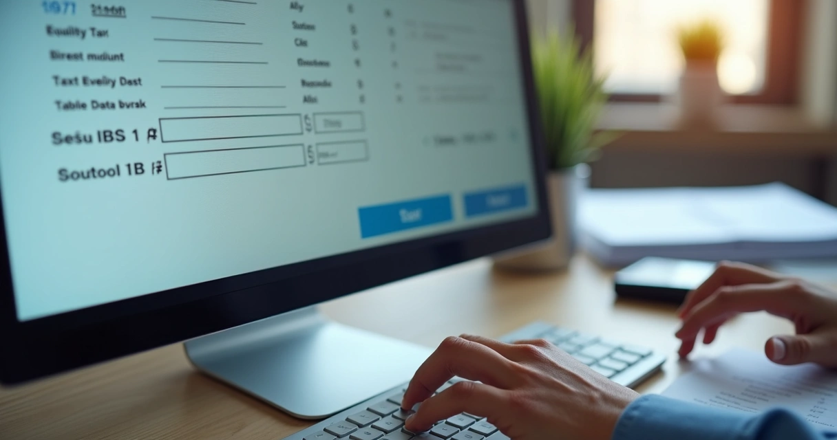 Tela de computador exibindo sistema de emissão de nota fiscal eletrônica com campos destacados para IBS e CBS 