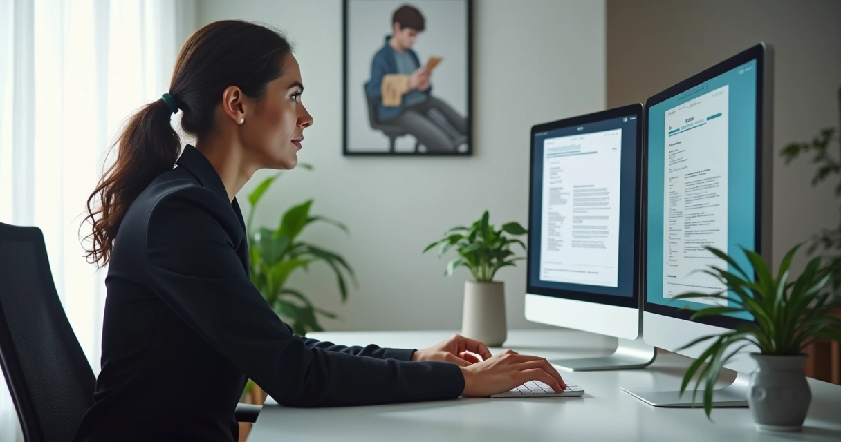 Microempreendedor usando computador para emitir nota fiscal digital 