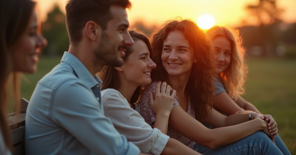 Amigos sentados lado a lado, um deles com olhos úmidos, o outro com mão no ombro dele 