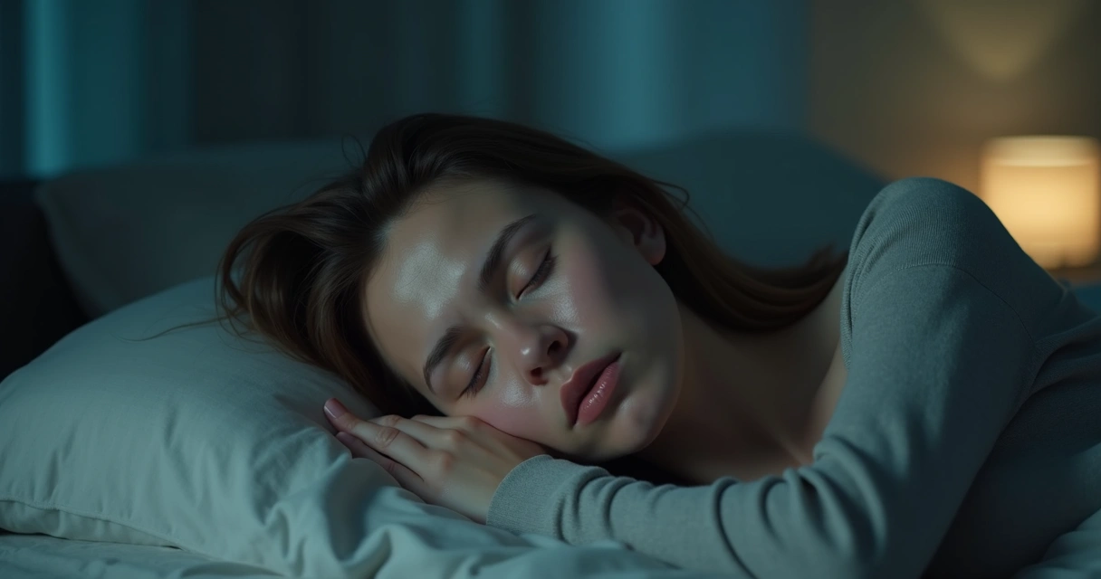 Persona dormida con expresiones faciales cambiantes mostrando emociones no resueltas