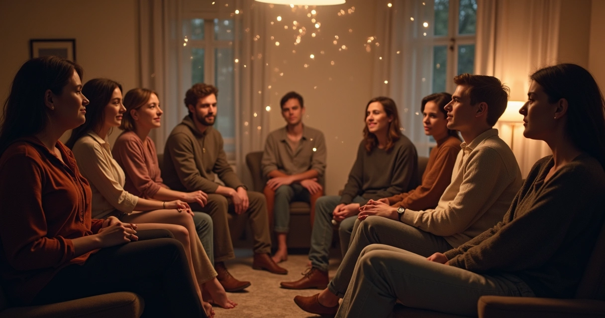 Visualization of emotional energy flow in a group discussion 