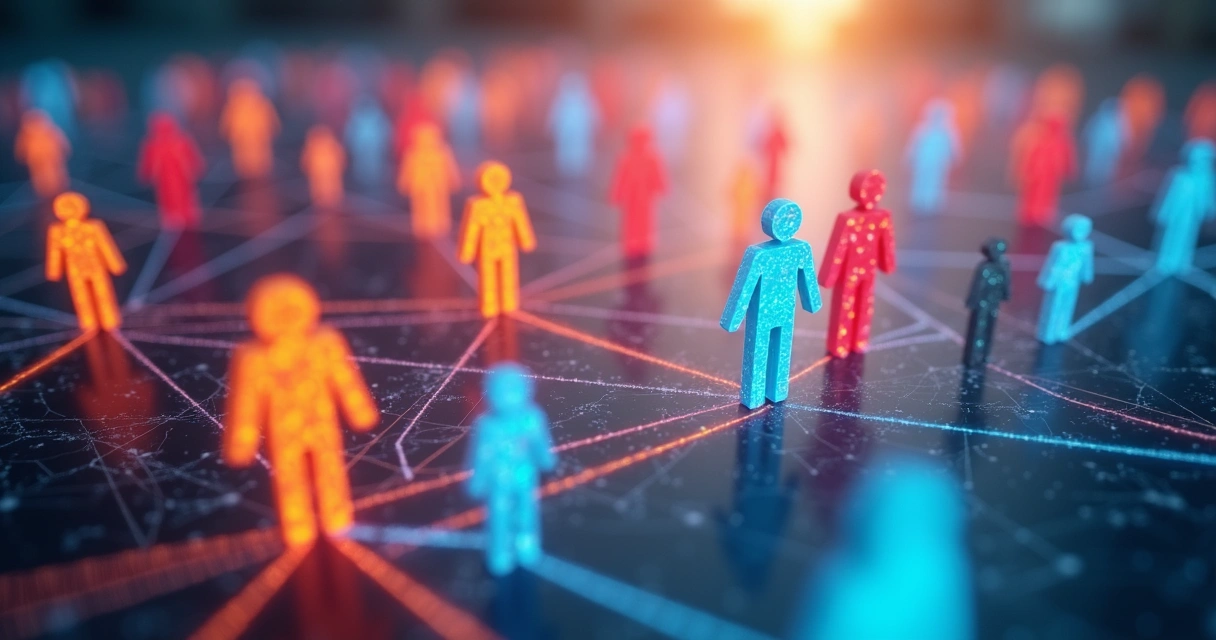 Visual representation of emotional impact spreading in community 