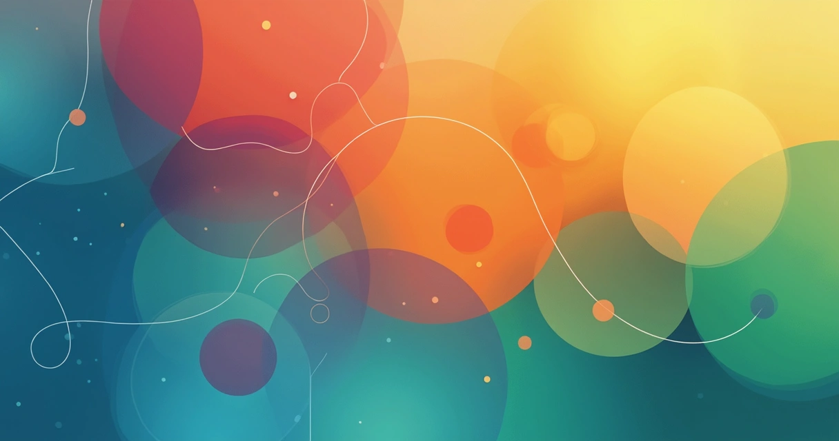 Abstract shapes representing recurring emotional cycles 