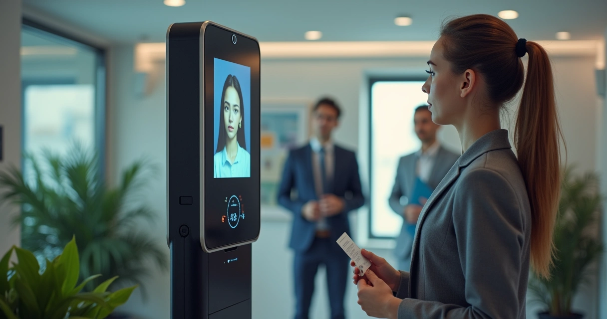 Employee expressing concern about a face scan 
