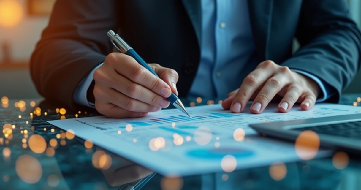 Grupo diversificado de microempreendedores digitais trabalhando com tecnologia e documentos financeiros 