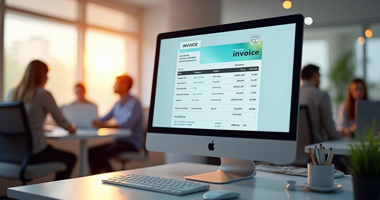 Empresa B2B emitindo nota fiscal com destaque para tributos IBS e CBS 