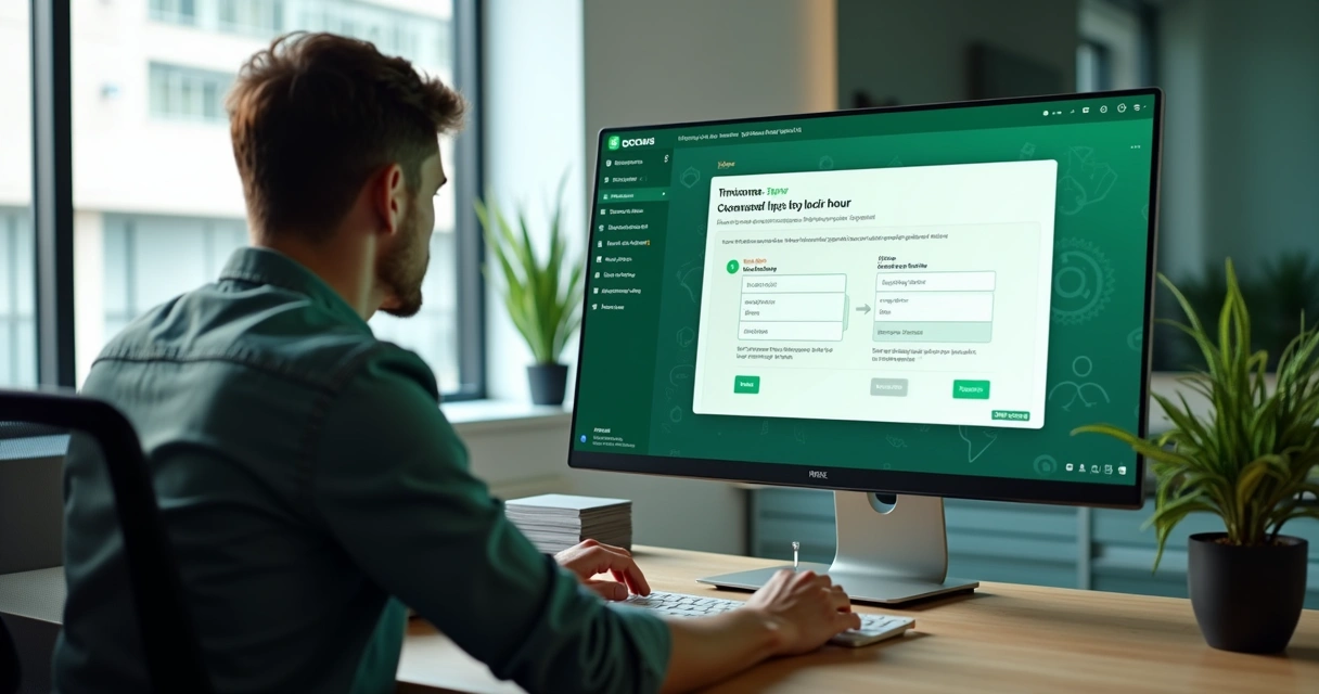 Painel mostrando configuração rápida de chatbot IA no WhatsApp 