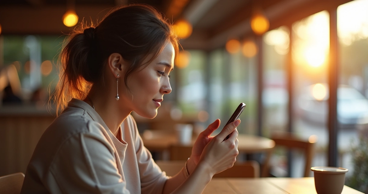 Cliente olhando avaliações em perfil de empresa local 