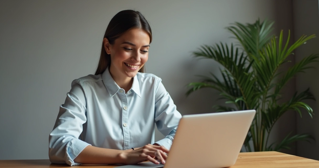 Empresária comemorando aprovação digital de CNPJ 