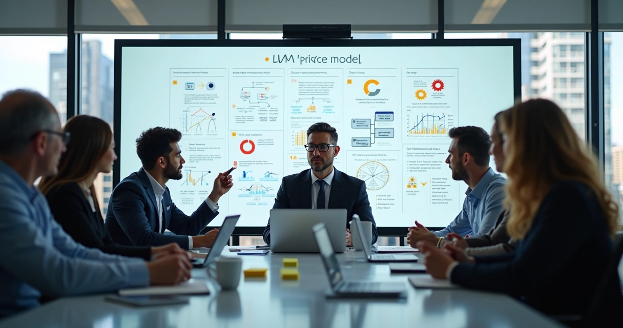 Time multidisciplinar reunido para planejar implantação de LLM privado 